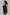 Black Rib Knit Square Neck Dress with Slit Plus Size BK Knee Length Dresses