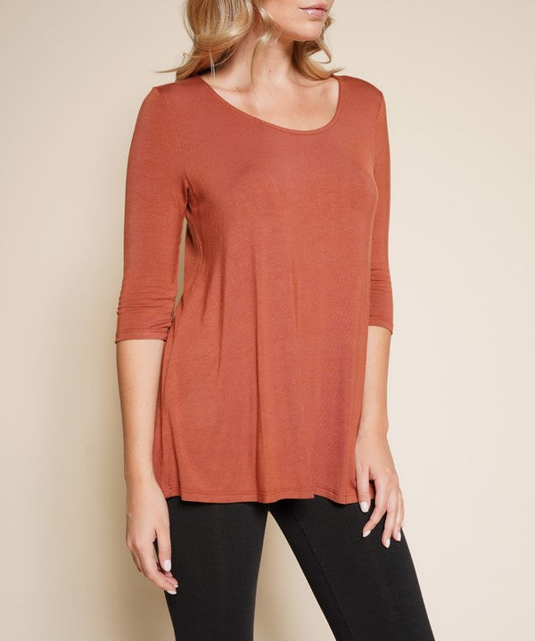 BAMBOO ELBOW TUNIC T