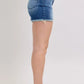 Judy Blue Full Size V-Front Denim Shorts with Shield Pockets Plus Size