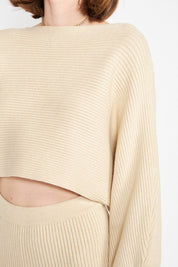 Dolman Sleeve Cropped Sweater | Sweaters Daverri Fashions