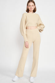 Dolman Sleeve Cropped Sweater | Sweaters Daverri Fashions