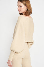 Dolman Sleeve Cropped Sweater | Sweaters Daverri Fashions