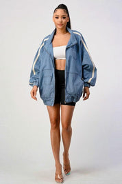 Casual Loose Fit Denim Jacket Coats & Jackets