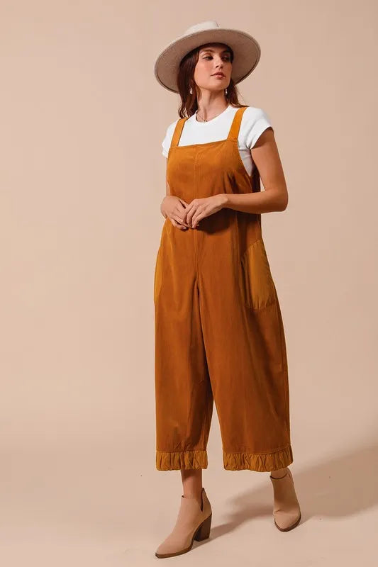SO ME Corduroy Overalls Jumpsuit Overalls