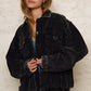 POL Oversized Frayed Edge Shacket Shackets
