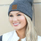 CC Heathered Boyfriend Beanie - DAVERRI FASHIONS
