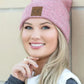 CC Heathered Boyfriend Beanie - DAVERRI FASHIONS
