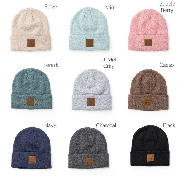 CC Heathered Boyfriend Beanie | Daverri Fashions