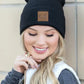 CC Heathered Boyfriend Beanie - DAVERRI FASHIONS