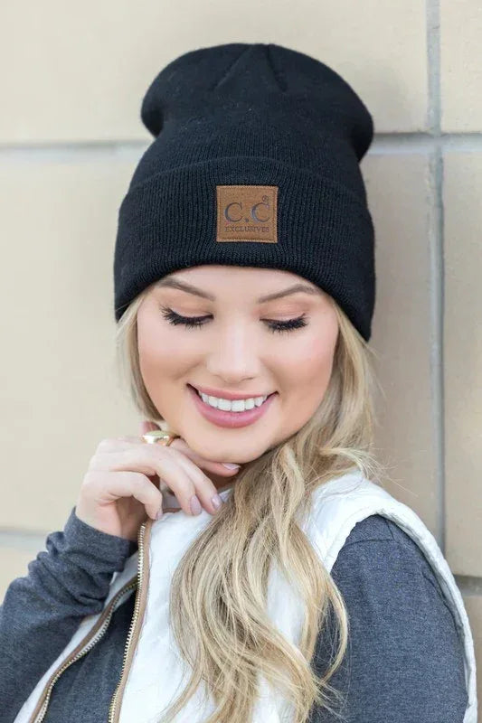 CC Heathered Boyfriend Beanie - DAVERRI FASHIONS