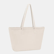 White One Size David Jones PU Leather Tote Bag | Daverri Fashions