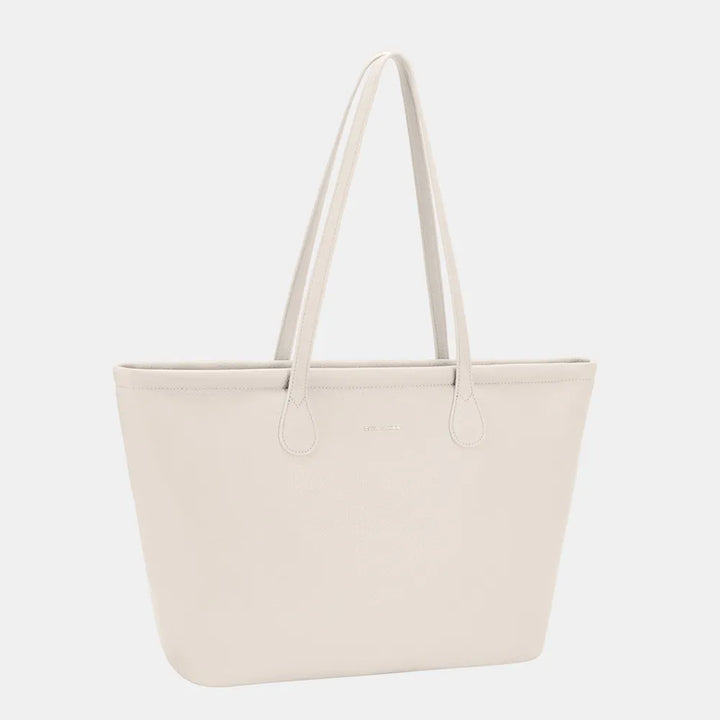 David Jones PU Leather Tote Bag White One Size