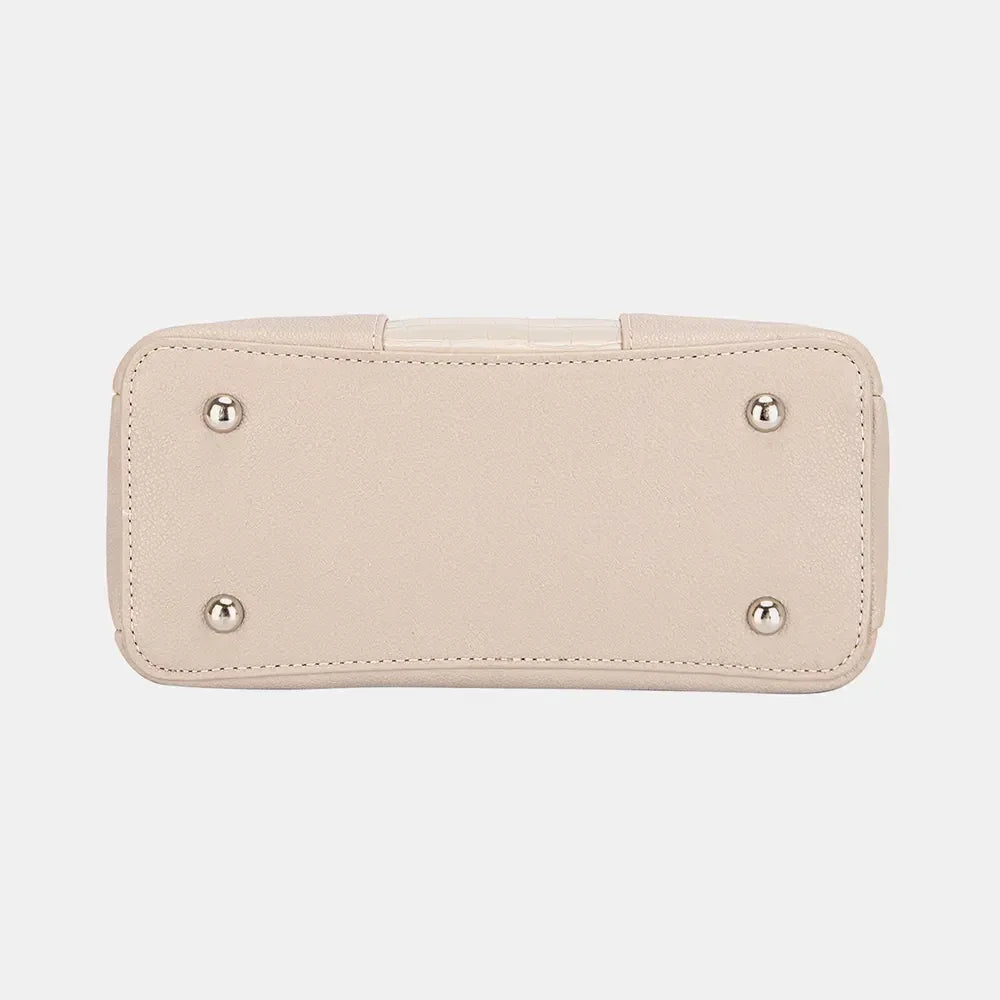 David Jones PU Leather Crossbody Bag - DAVERRI FASHIONS