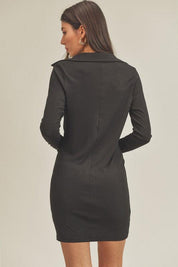 Aemi+Co Collared Cowl Neck Dress | Mini Dresses Daverri Fashions