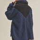 Aemi+Co Oversized Side Pockets Half Zip Pullover Jackets
