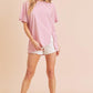 Aemi+Co Oversized Asymmetrical Side Slit Crewneck T-Shirt T-Shirts