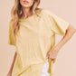 Aemi+Co Oversized Asymmetrical Side Slit Crewneck T-Shirt T-Shirts
