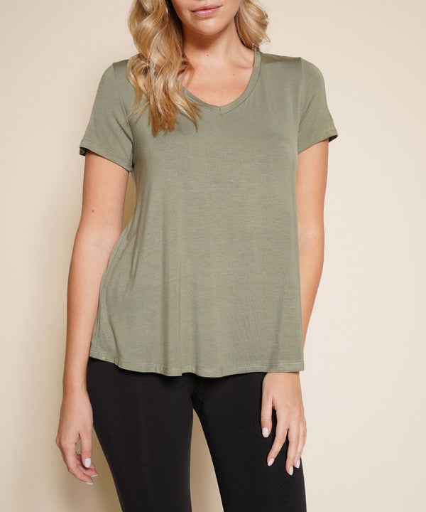 Bamboo Classic V Top OLIVE