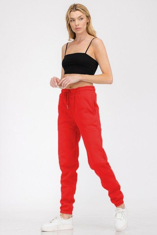 Women’s Boyfriend Jogger Sweatpants RED Loungewear