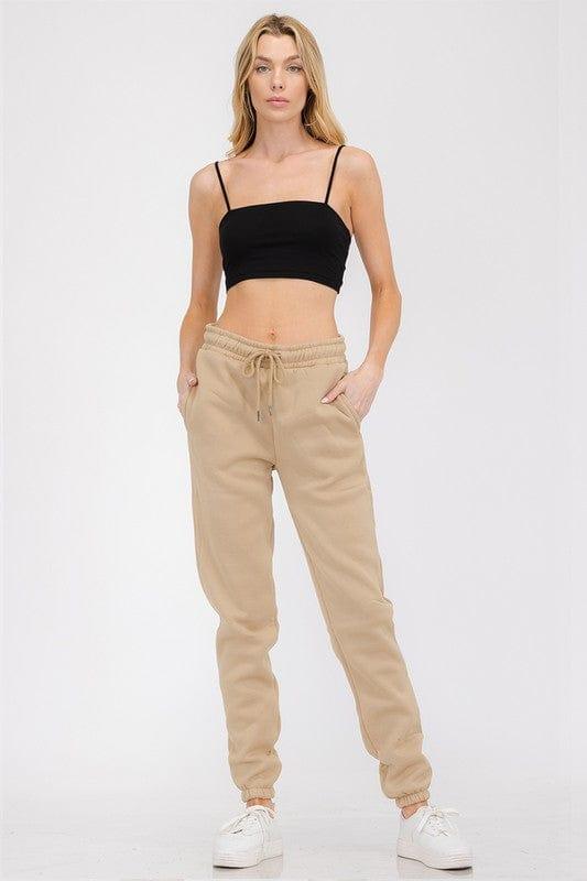 Women’s Boyfriend Jogger Sweatpants khaki Loungewear