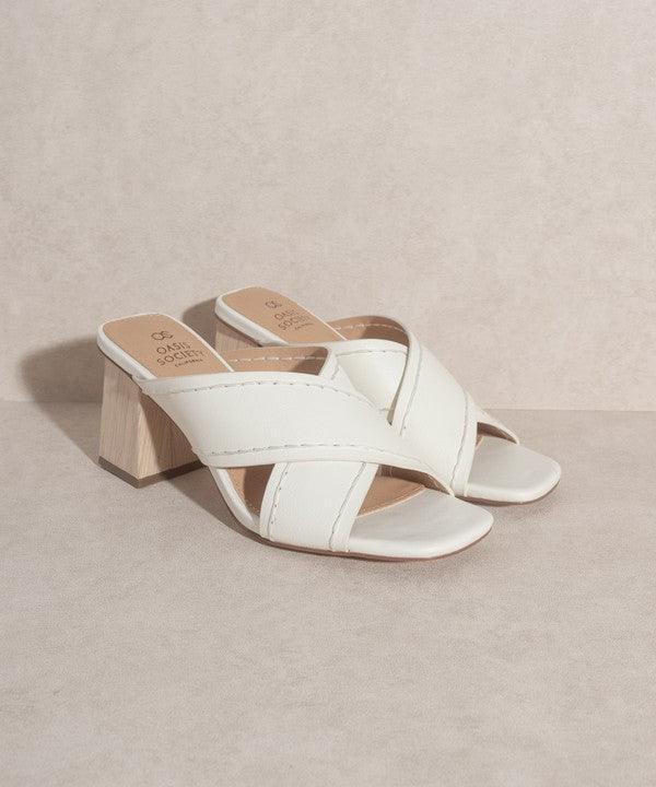 OASIS SOCIETY Jade - Strappy Stitched Sandal WHITE