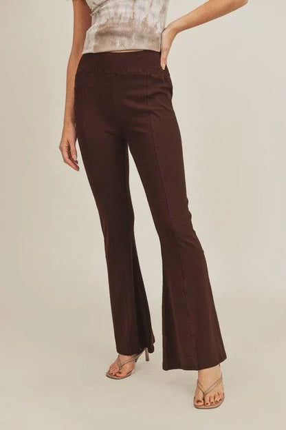 Aemi+Co Gloria High Waisted Flare Pants - DAVERRI FASHIONS