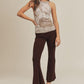 Aemi+Co Gloria High Waisted Flare Pants MOCHA Pants