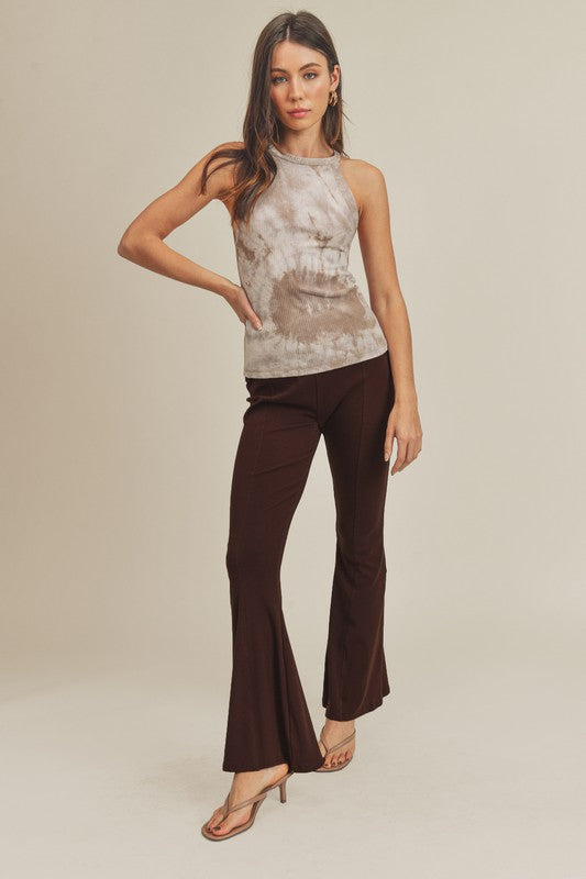 Aemi+Co Gloria High Waisted Flare Pants MOCHA Pants