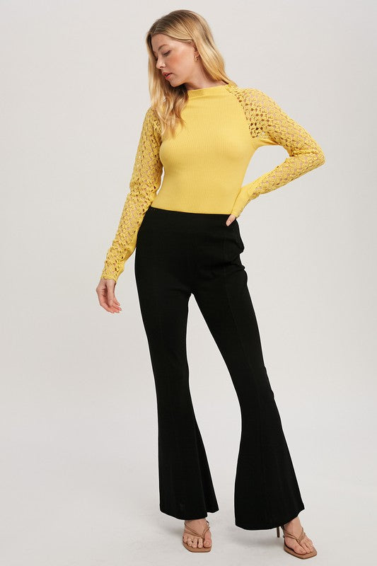 Aemi+Co Gloria High Waisted Flare Pants Pants