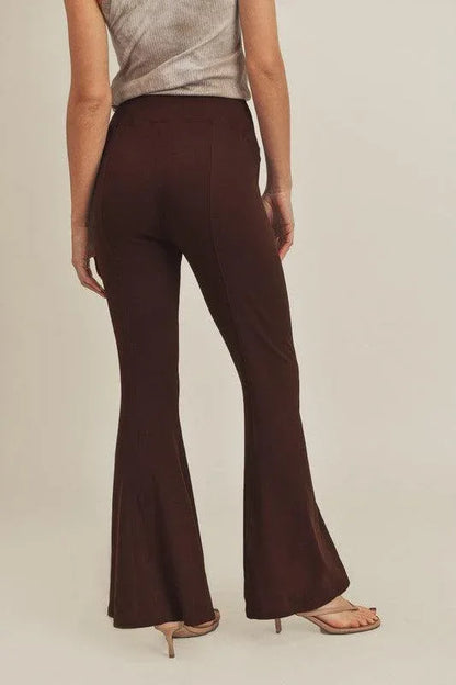Aemi+Co Gloria High Waisted Flare Pants - DAVERRI FASHIONS