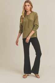 Aemi+Co Gloria High Waisted Flare Pants | Pants Daverri Fashions