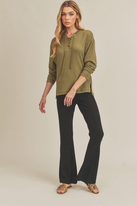 Aemi+Co Gloria High Waisted Flare Pants Pants