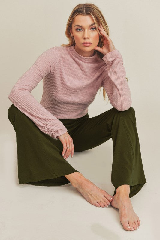 Aemi+Co Gloria High Waisted Flare Pants Pants