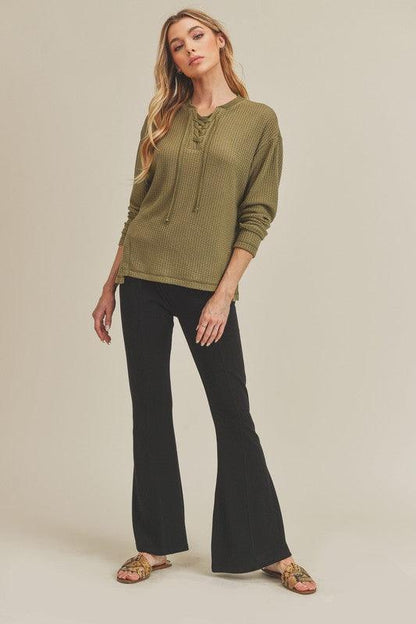 Aemi+Co Gloria High Waisted Flare Pants - DAVERRI FASHIONS