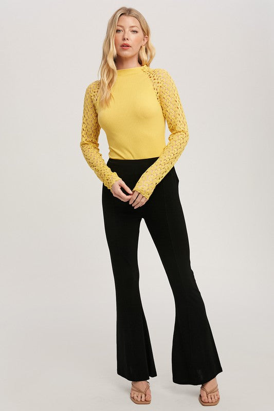 Aemi+Co Gloria High Waisted Flare Pants Pants