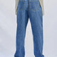 Super High Rise Pleated Mom Jeans - DAVERRI FASHIONS