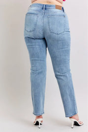 Judy Blue Plus Size High Waist Dad Jeans | Jeans Daverri Fashions