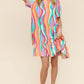 Haptics Tiered Woven Ruffle Hem Dress Knee Length Dresses
