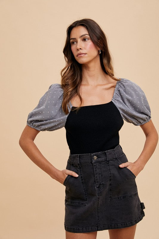 Annie Wear Cargo Denim Mini Skirt Denim Skirts