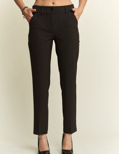 ADORA Zipper Skinny 2 Pockets Pants