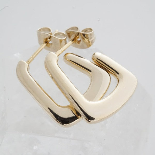 Chic Minimalist U Hoops One Size Earrings