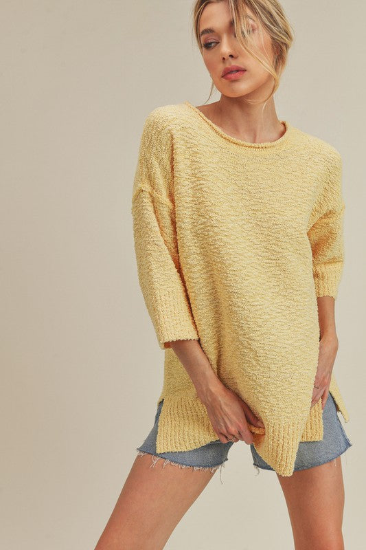 Mandie Sweater FUN YELLOW S