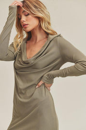 Aemi+Co Collared Cowl Neck Dress | Mini Dresses Daverri Fashions
