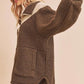 Aemi+Co Oversized Side Pockets Half Zip Pullover Jackets