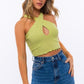 Criss Cross Crop Top Crop Tops