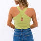 Criss Cross Crop Top Crop Tops