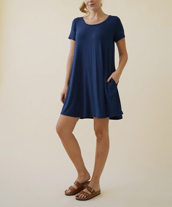 BAMBOO CLASSIC SHORT SLV DRESS