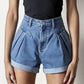 Super High Rise Denim Shorts Shorts