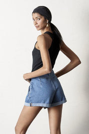 Super High Rise Denim Shorts Shorts