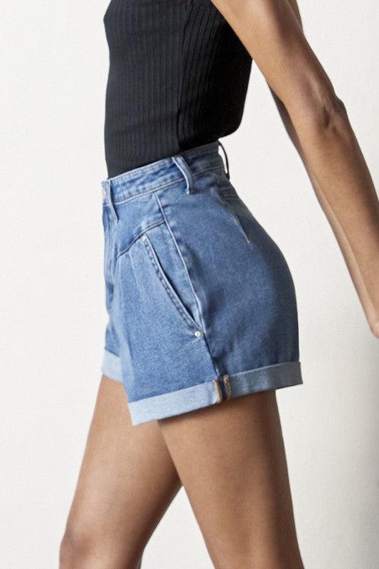 Super High Rise Denim Shorts Shorts